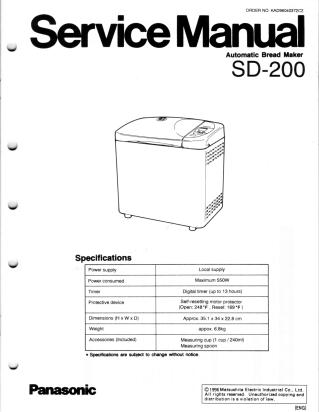 SD-200 service manual