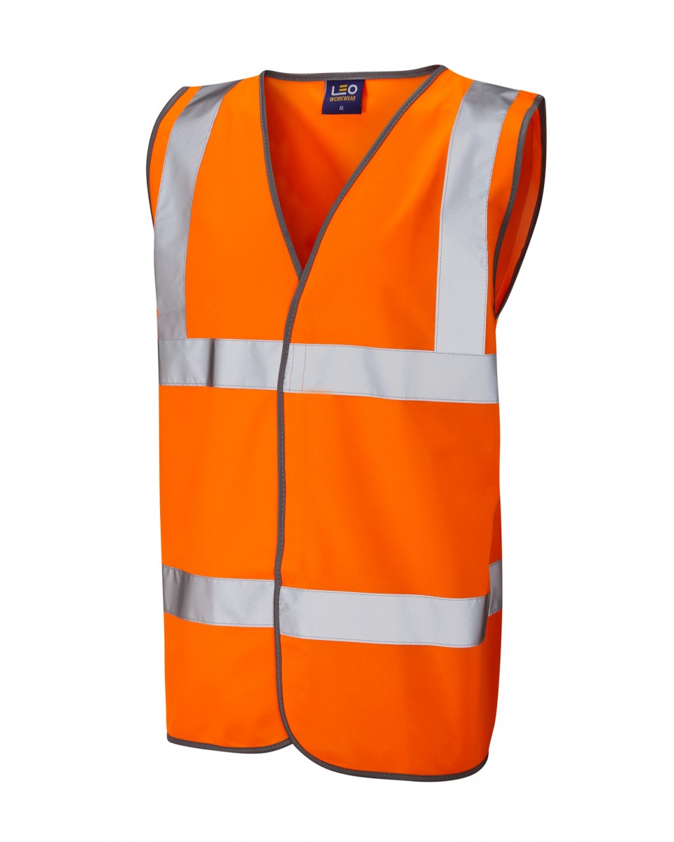 Leo Tarka Class 2 Orange Waistcoat - XXL (Two waist coats)