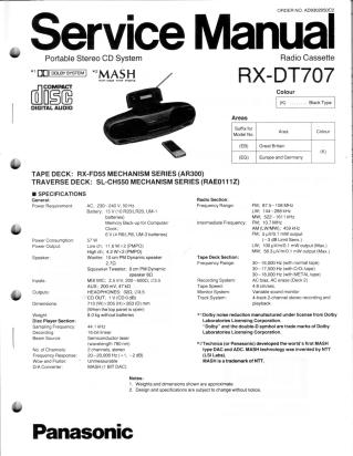 RX-M40 service manual