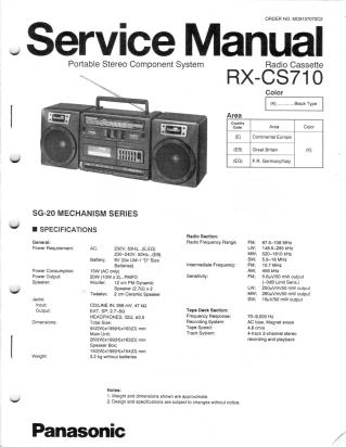 RX-CS710 service manual
