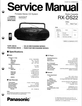 RX-DS22 service manual