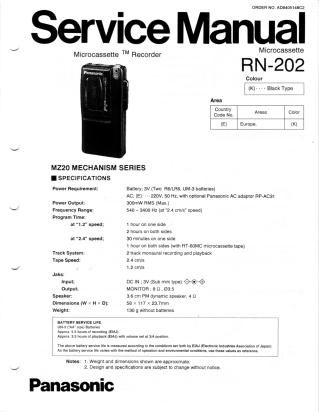 RN-202 service manual
