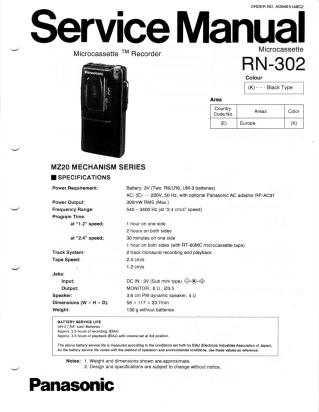 RN-302 service manual