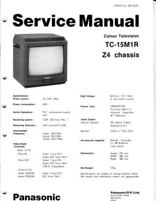 TC-15M1R service manual