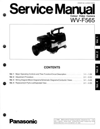 WV-F565 service manual