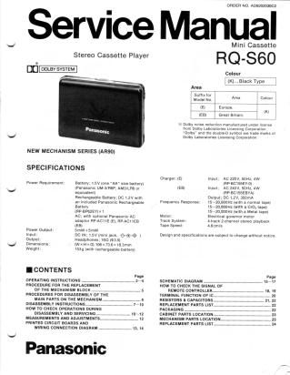 RQ-S60 service manual
