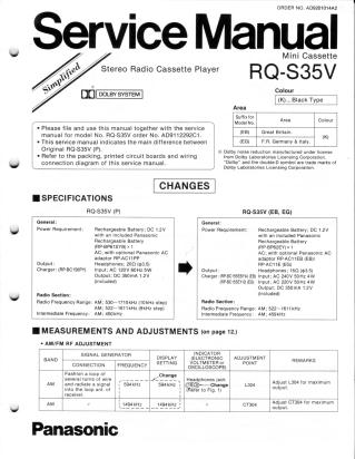 RQ-S35V service manual