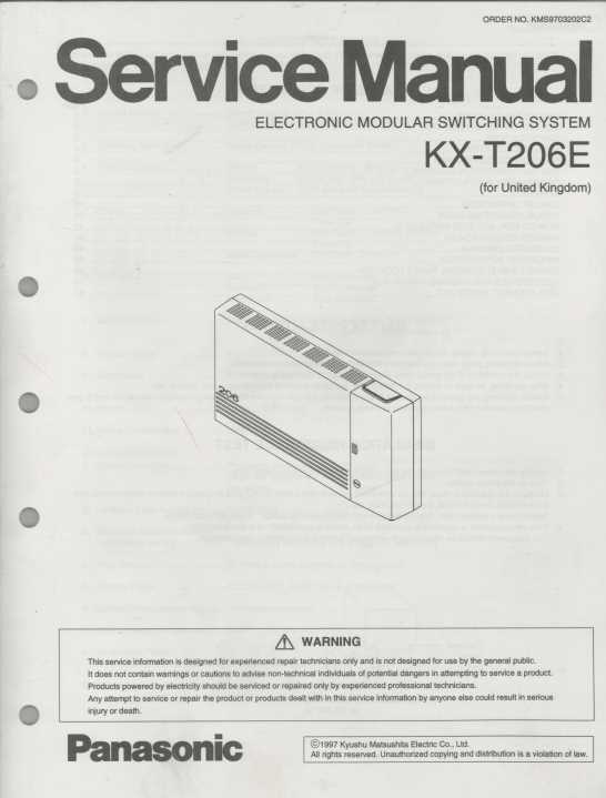 KX-T206E service manual - Click Image to Close