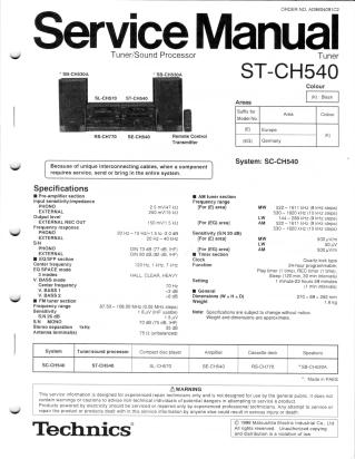 ST-CH540 service manual