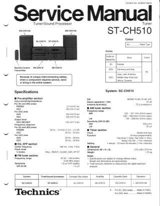 ST-CH510 service manual