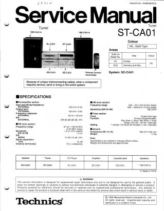 ST-CA01 service manual