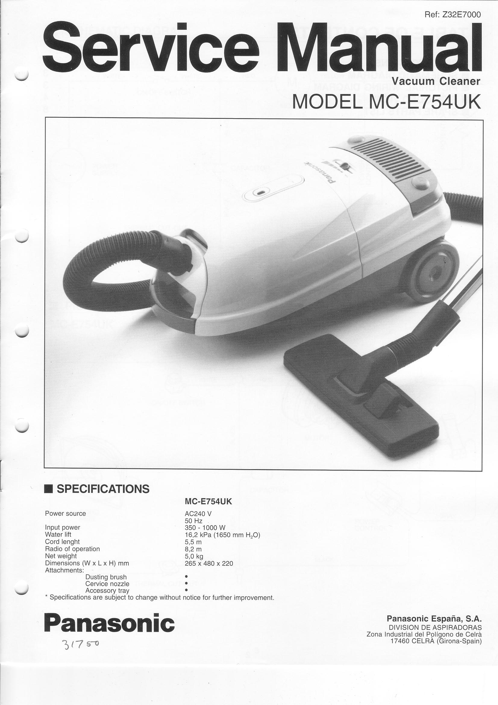 MC-E754UK service manual