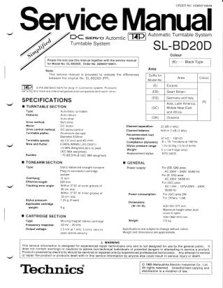 SA-GX690 service manual