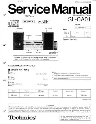 SL-CA01 service manual