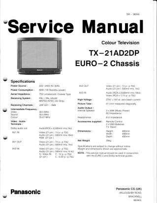 TX-21AD2DP service manual