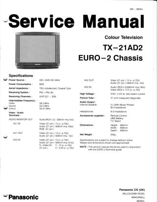 TX-21AD2 service manual