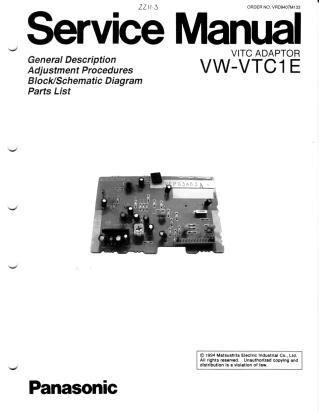 AG-IA232TC-E service manual