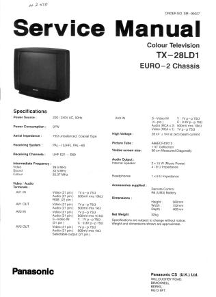 TX-28LD1 service manual