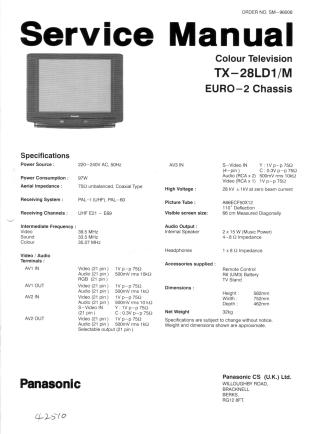TX-28LD1/M service manual