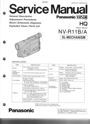 NV-R11B service manual