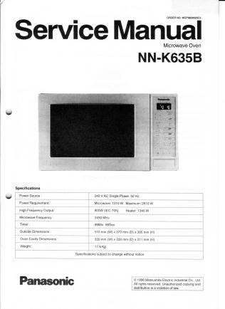 NN-K635 service manual