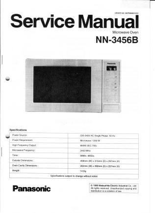 NN-3456 service manual