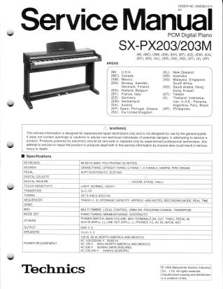 SX-PX203 service manual