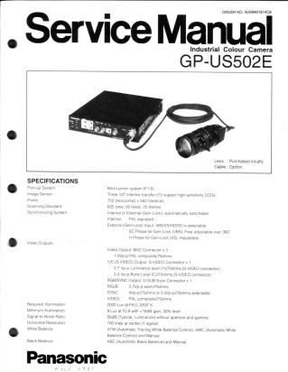 GP-US502E service manual