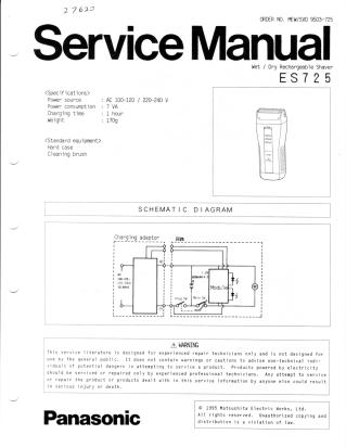 ES725 service manual
