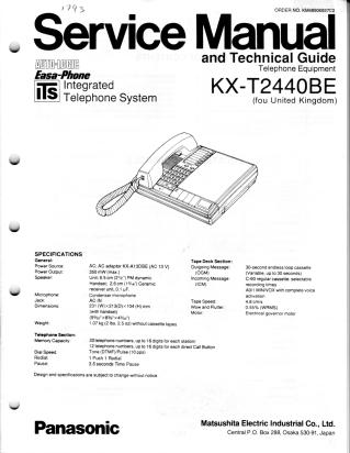KX-T2440BE service manual