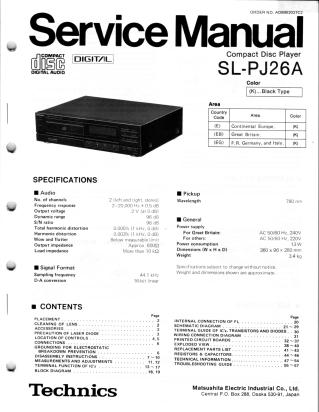 SL-PG26A service manual