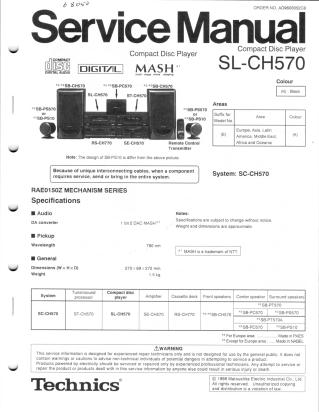 SL-CH570 service manual