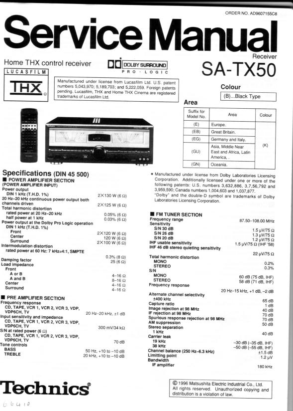 SL-1200LTD service manual
