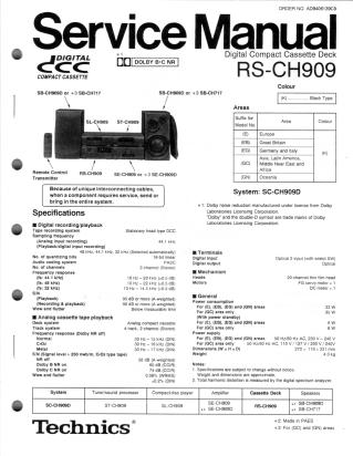 RS-CH909 service manual