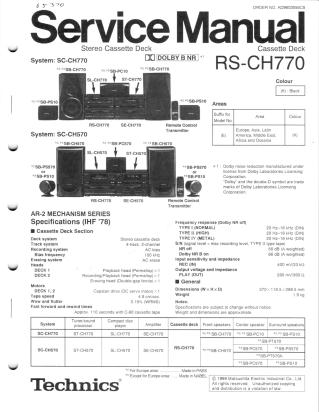 RS-CH770 service manual